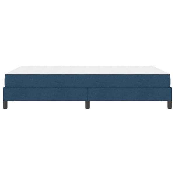 Boxspringbett mit Matratze Blau 120 x 190 cm Stoff