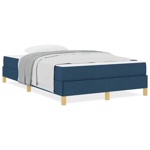 Boxspringbett Blau und Braun 120 x 190 cm