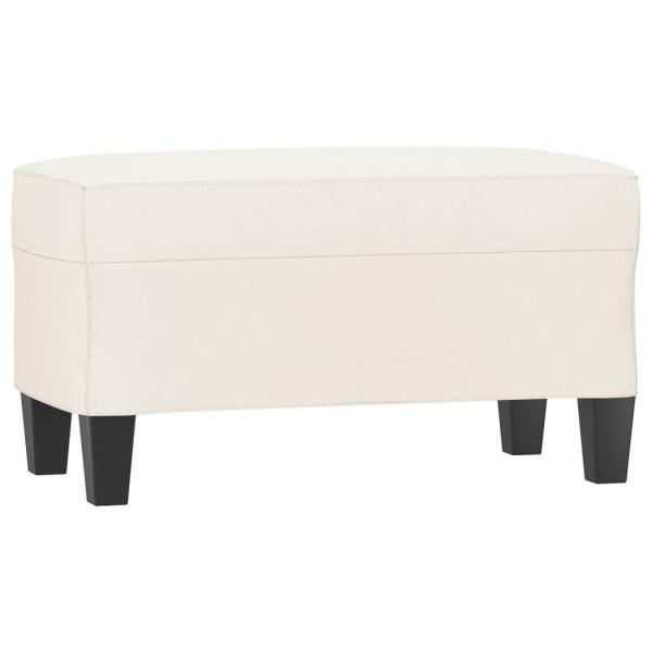ARDEBO.de - Sitzbank Creme 70x35x41 cm Kunstleder