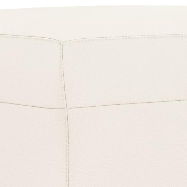 Sitzbank Creme 70x35x41 cm Kunstleder