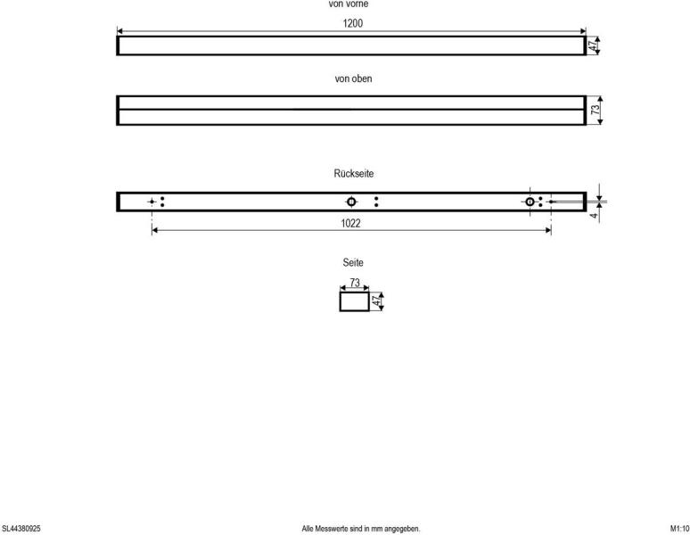 EVN FLAT MIRROR LED Spiegelleuchte, 1200mm, IP44, 220-240V/AC/DC, 32W, 34W, 36W, 38W, 3000K, 4000K, 5700K, 3907-4798lm, schwarz (SL44380925)