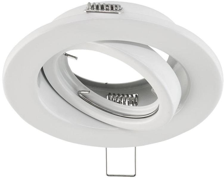 ARDEBO.de EVN Deckeneinbau, rund, schwenkbar, IP20, GU10, max. 50W, 230V, weiß (527001)