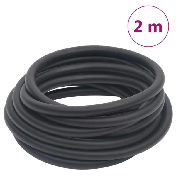 Hybrid-Luftschlauch Schwarz 0,6" 2 m Gummi und PVC
