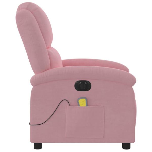 Massagesessel Elektrisch Rosa Samt