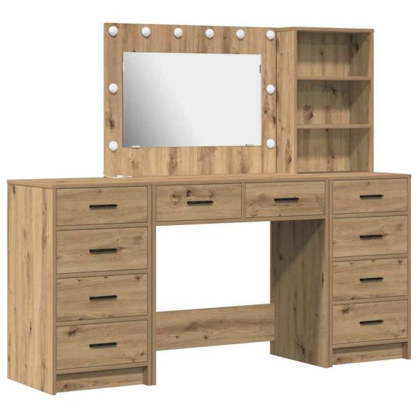 Schminktisch 3 pcs Braun 40 x 41 x 135 cm Holzwerkstoff