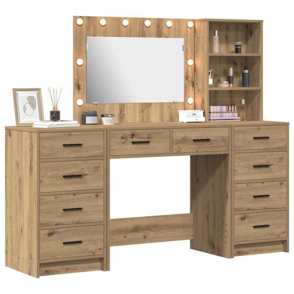 Schminktisch 3 pcs Braun 40 x 41 x 135 cm Holzwerkstoff