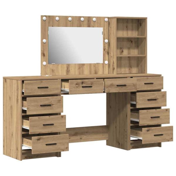 Schminktisch 3 pcs Braun 40 x 41 x 135 cm Holzwerkstoff
