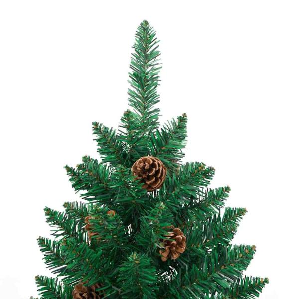 Schlanker Weihnachtsbaum Grün 77 x 77 x 210 cm PVC