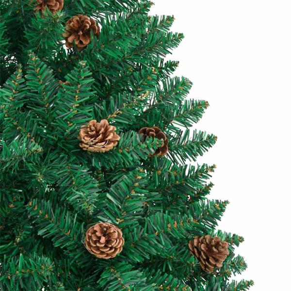 Schlanker Weihnachtsbaum Grün 77 x 77 x 210 cm PVC
