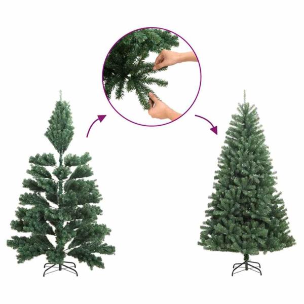Schlanker Weihnachtsbaum Grün 77 x 77 x 210 cm PVC