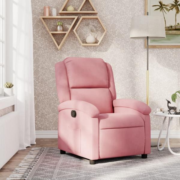 ARDEBO.de - Relaxsessel Rosa Samt