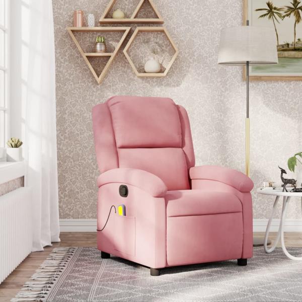 ARDEBO.de - Massagesessel Rosa Samt