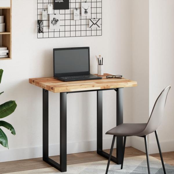 Tischplatte Rechteckig 80x60x4 cm Massivholz Akazie