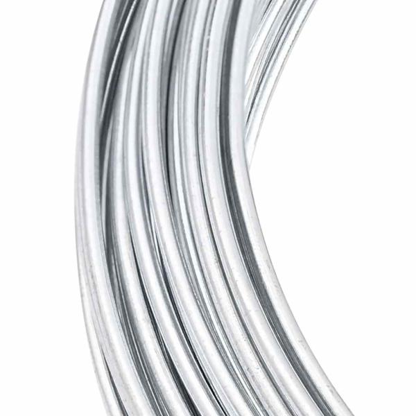 Zaunbindedraht Silber 80 m Heißgetauchter verzinkter Stahl