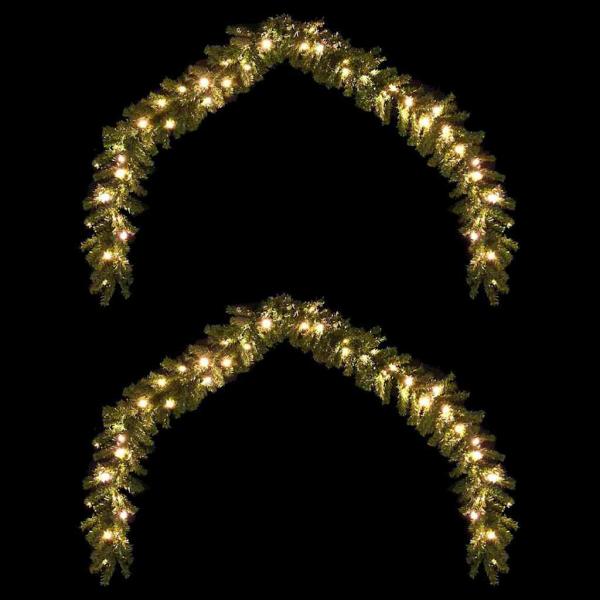 Weihnachtsgirlande 2 pcs Grün 40 m PVC