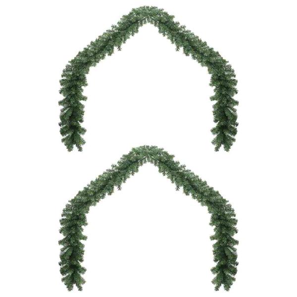 Weihnachtsgirlande 2 pcs Grün 40 m PVC