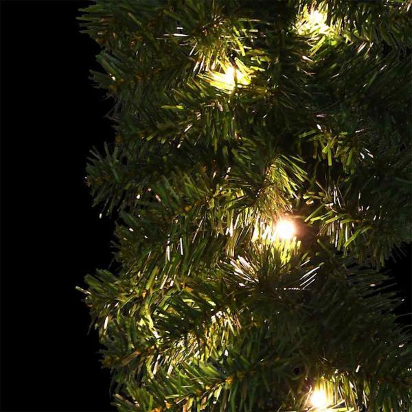 Weihnachtsgirlande 2 Stk. Grün 20 m PVC 600 LEDs