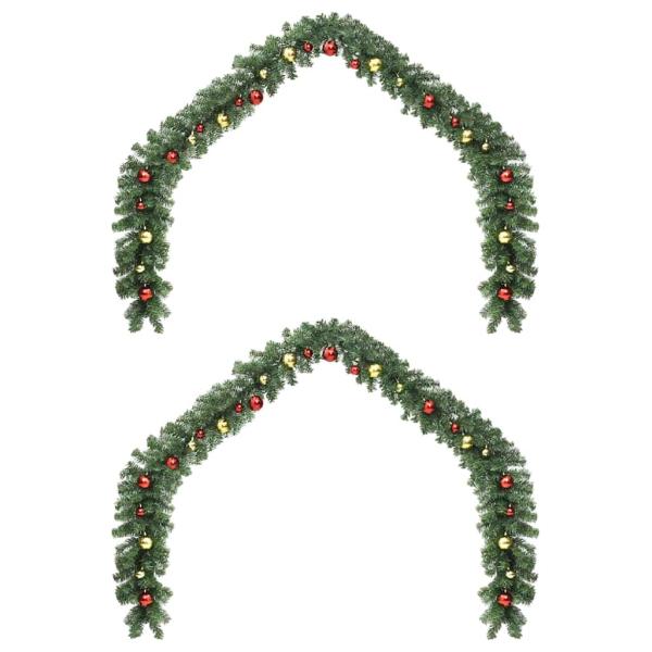 Weihnachtsgirlande 2 pcs Grün 40 m PVC