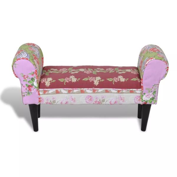 Bank Sitzbank Baumwolle Bunt Patchwork Wing