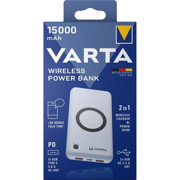 Kabellose Powerbank 15.000mAh (Menge: 2 je Bestelleinheit)