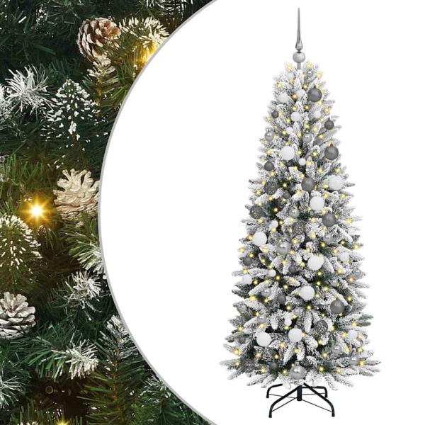 KünstlicherWeihnachtsbaum Weiß 180cm PVC