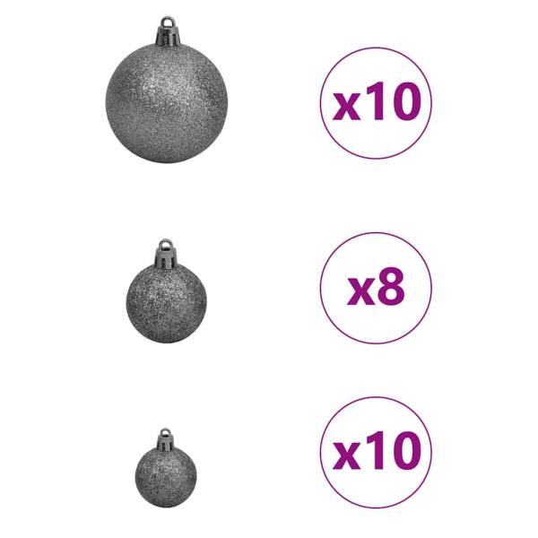 KünstlicherWeihnachtsbaum Weiß 180cm PVC