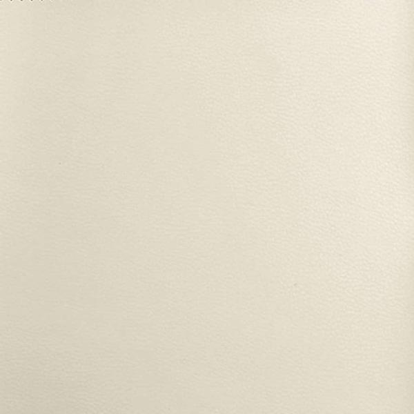 Bett mit Matratze Creme 140 x 190 cm Kunstleder