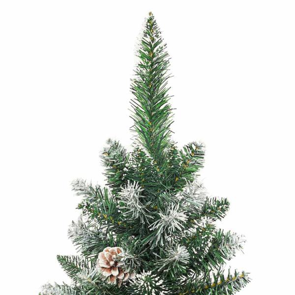 Künstlicher schlanker Weihnachtsbaum Grün 150 cm