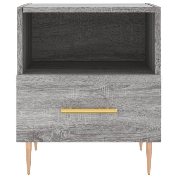 Nachttische 2 Stk. Grau Sonoma 40x35x47,5 cm Holzwerkstoff