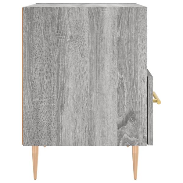 Nachttische 2 Stk. Grau Sonoma 40x35x47,5 cm Holzwerkstoff