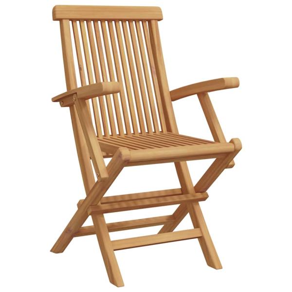 Garten Essgruppe 5 pcs Braun Massivholz Teak