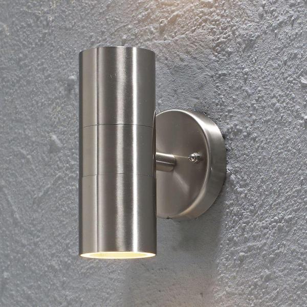 ARDEBO.de Konstsmide Modena Halogenspot, 230 V, 2x35 W, edelstahl (7571-000)