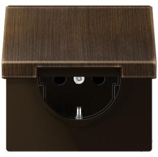 ARDEBO.de Jung ME1520KIKLAT SCHUKO Steckdose, 16 A 250 V ~, messing antik