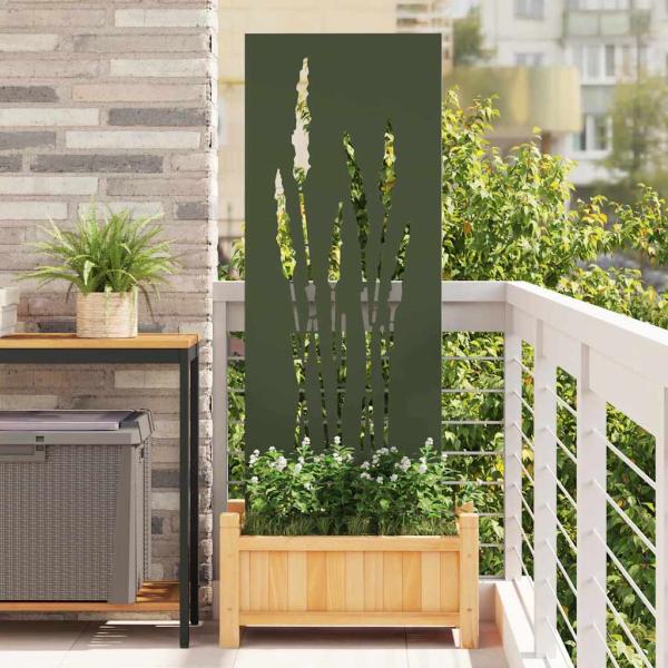 ARDEBO.de - Garten dekoratives Panel Olivgrün 50 x 140 cm
