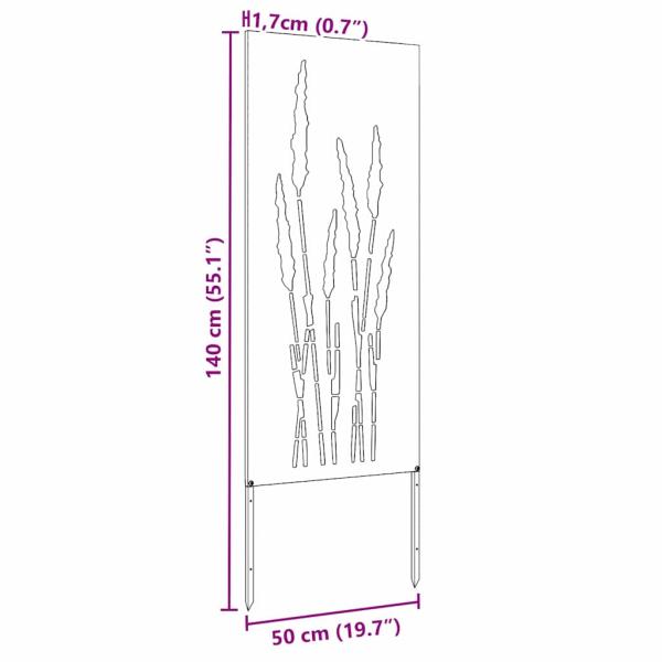 Garten dekoratives Panel Olivgrün 50 x 140 cm