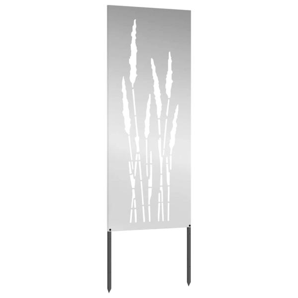 Garten dekoratives Panel Silber 50 x 140 cm Verzinkter Stahl