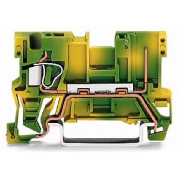 WAGO Kontakttechnik 1-Leiter/1-Pin-PE-Basisklemme 4 mm² grün-gelb (100 ST)