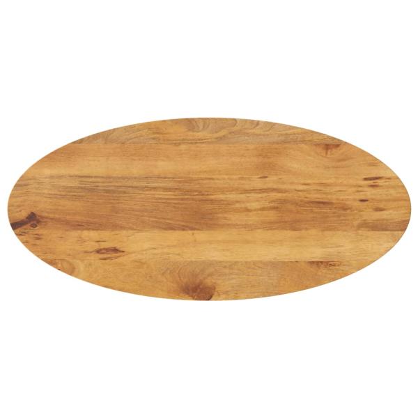 ARDEBO.de - Tischplatte 120x50x3,8 cm Oval Massivholz Mango