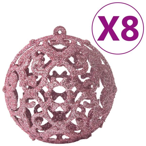 100-tlg. Weihnachtskugel-Set Rosa