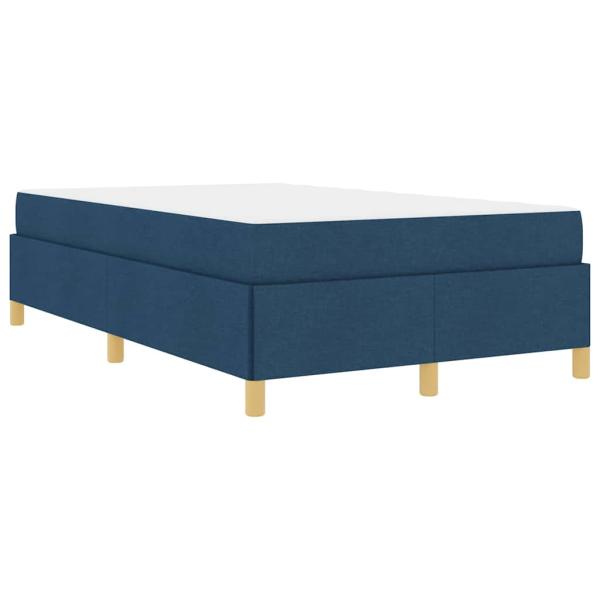 Boxspringbett mit Matratze Blau 120 x 190 cm Stoff