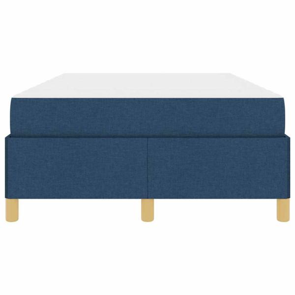 Boxspringbett mit Matratze Blau 120 x 190 cm Stoff