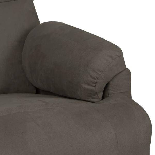ARDEBO.de - Massagesessel Dunkelgrau Mikrofasergewebe