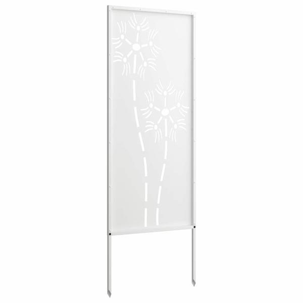 Garten Sichtschutz-Leinwand Weiß 50 x 140 cm