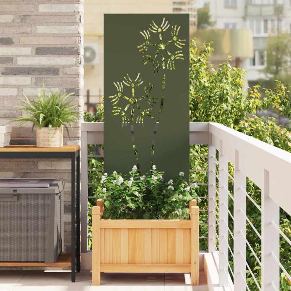 ARDEBO.de - Garten Sichtschutz-Leinwand Olivgrün 50 x 140 cm