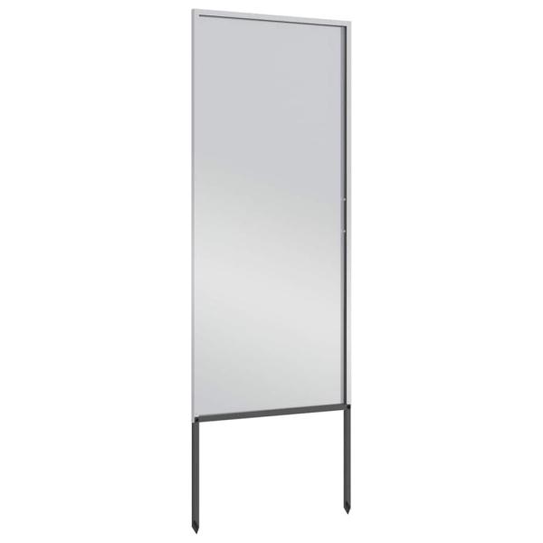 ARDEBO.de - Garten Sichtschutz-Leinwand Silber 50 x 140 cm Verzinkter Stahl