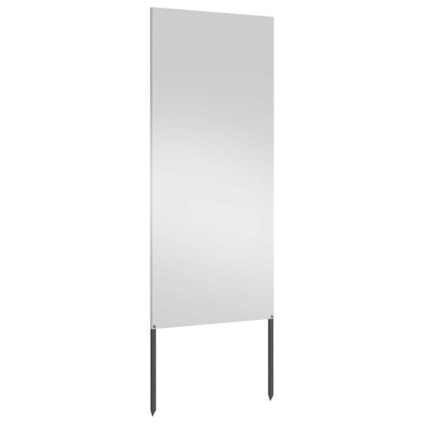 Garten Sichtschutz-Leinwand Silber 50 x 140 cm Verzinkter Stahl