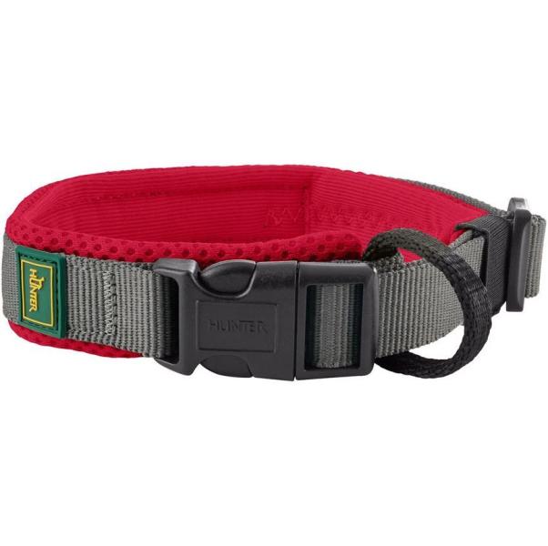 ARDEBO.de Hunter Halsung Maldon Polyester rot/grau 35-45/M