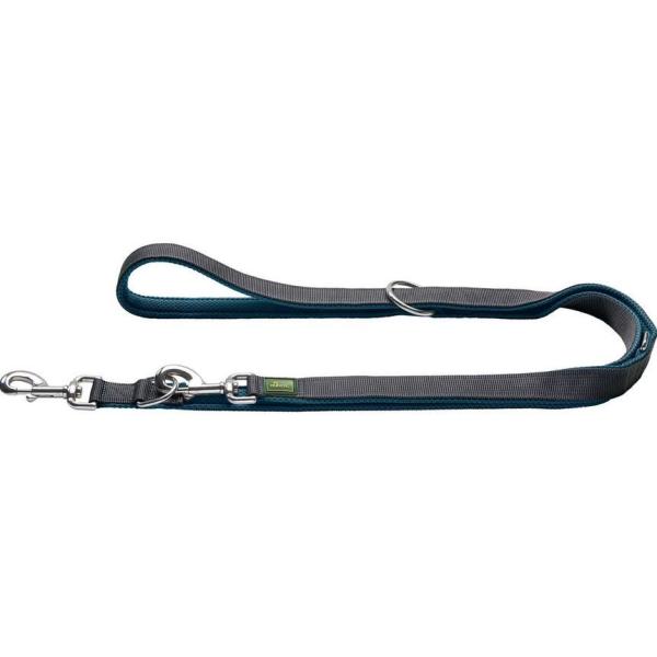 ARDEBO.de Hunter V-Leine Maldon Polyester petrol/grau 20/200