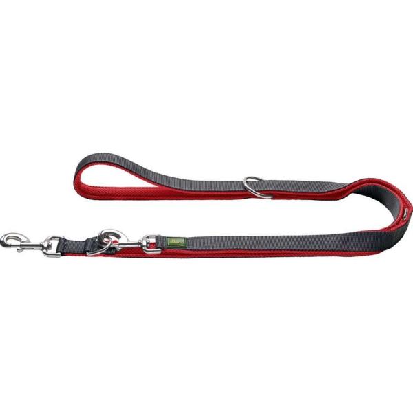 ARDEBO.de Hunter V-Leine Maldon Polyester rot/grau 20/200