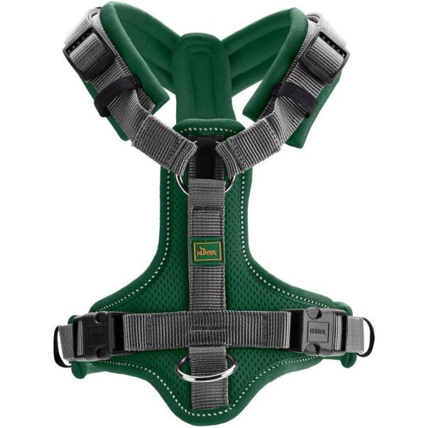 ARDEBO.de Hunter Geschirr Maldon Up Polyester dunkelgrün/grau 60-91/M-L